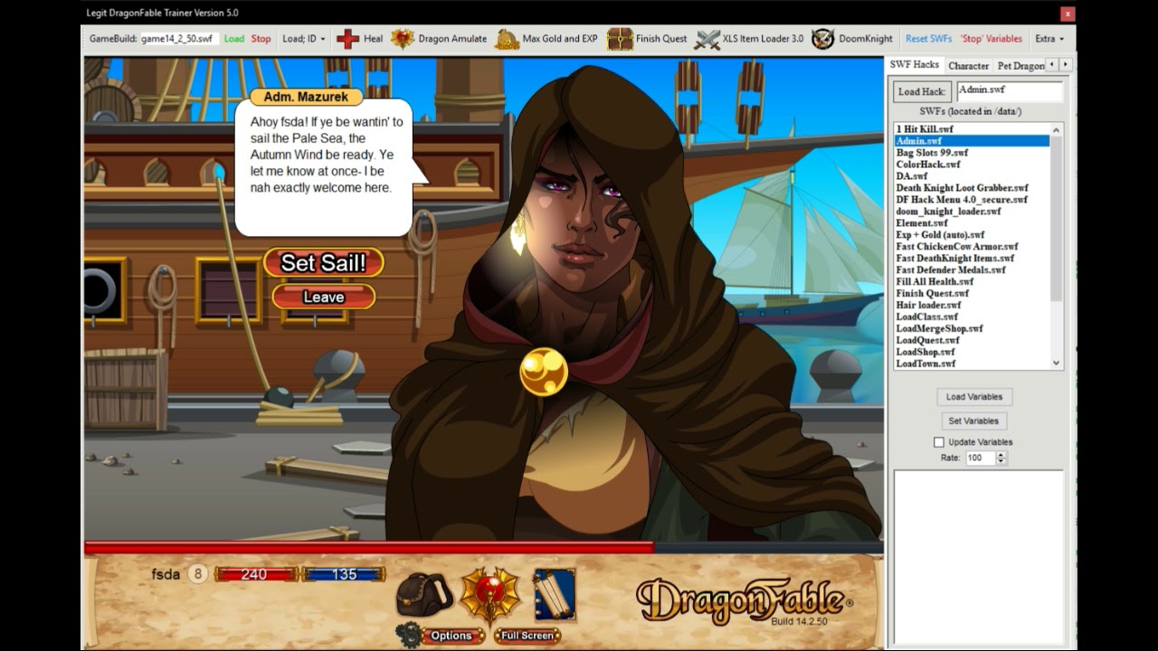 dragonfable trainer download free